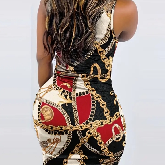 Leg Cutt Slit Long Dress - Picture 3 of 3